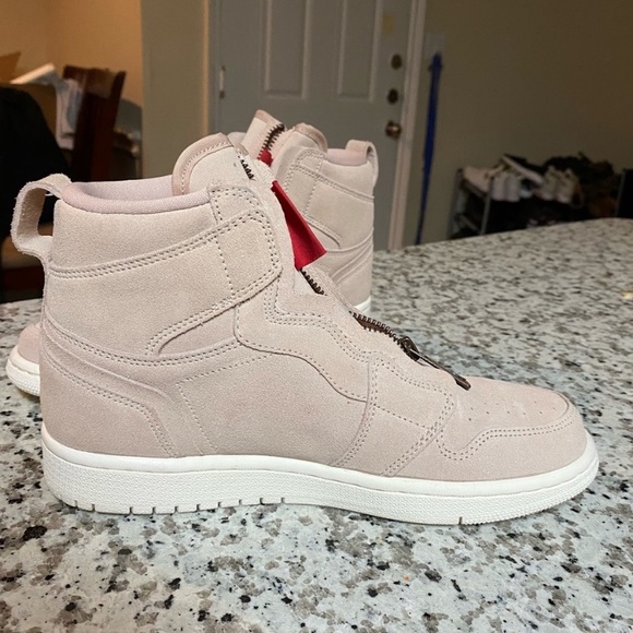 Women’s Nike Air Jordan 1 High Zip Partical Beige - Picture 10 of 10